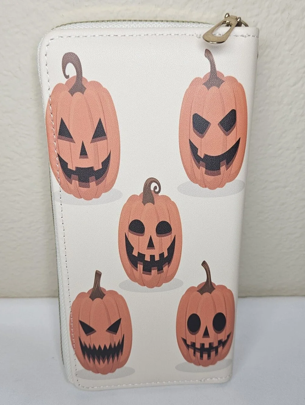 Jack-o'-Lantern Pumpkin Wallet/Wristlet NEW